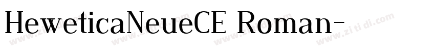 HeweticaNeueCE Roman字体转换